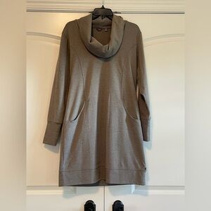 Merrell Cozy Brown Cowl Neck dress.